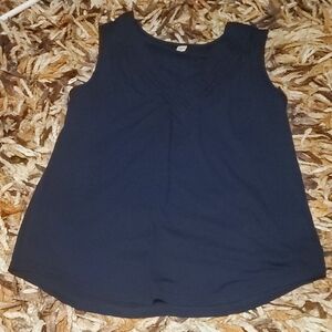 LAST CHANCE FINAL PRICE Elgogy Sleevless Navy Blue Top